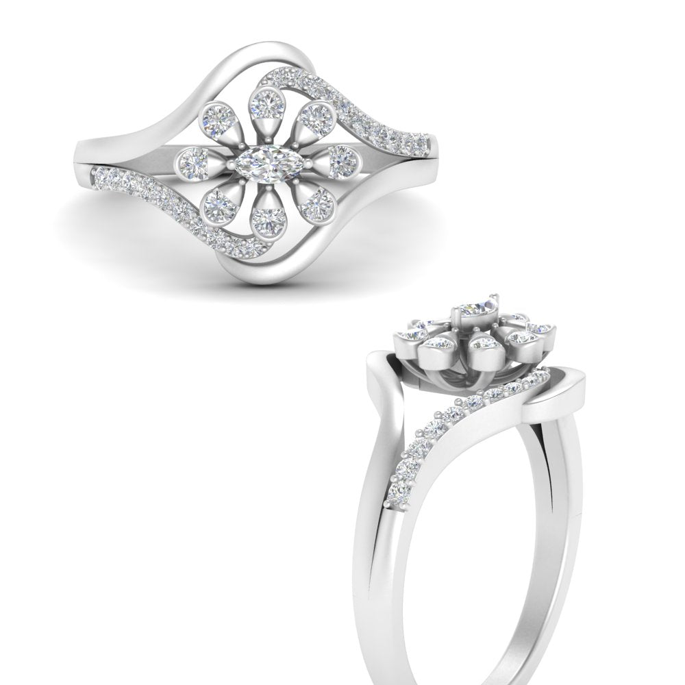 Diamond Flower Ring – Starling